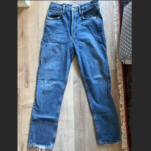 Light Wash, High Rise Agolde Ankle Jeans, Size 26,